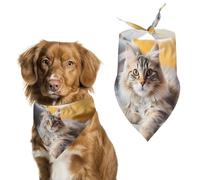 Siberian Forest Cat Dog Bandana Adjustable Pet Scarf Bib Cute Triangle Handkerchief for Dogs Cats Gifts