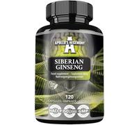 Siberian Ginseng 500 mg - 120 Vegan Capsules - 4 Month Extract Standarized to 0,8% eleutherosides B + E - Dietary Supplement by Apollo's Hegemony