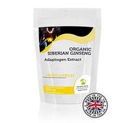 Siberian Ginseng Adaptogen Extract 2000mg 180 Capsules - LetterBox Friendly UK Fast Delivery -Complex Metabolism Formula Guarana Capsicum Kelp Apple Cider Vinegar