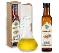 Siberian Green Pine Nut Oil - 250ml Single Varietal Pine Nuts Oil Extra Virgin Unrefined Cold Pressed