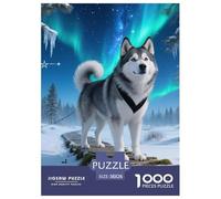 Siberian Husky 1000 Piece Adults Puzzle Kids Age Games Family Games Animal Home Decoration Decompression 38x26cm/1000pcs
