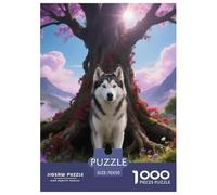 Siberian Husky, 1000-piece Jigsaw, Calming Yet Stimulating Indoor Activity, Perfect for Keepsakes Or Gallery Walls, Suitable for Ages 8+, Pet Dog, 70x50cm/1000pcs