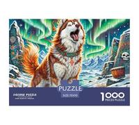 Siberian Husky 1000 Piece Jigsaw Puzzle For Adults Educational Games Stress Relief Puzzle Cultivate The Spirit of Teamwork For Adults Gifts 70x50cm/1000pcs