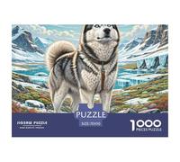 Siberian Husky 1000 Piece Jigsaw Puzzle For Adults Educational Games Stress Relief Puzzle Exercise The Memory of The Brain for Adults And Kids, Age 12 Years Up 70x50cm/1000pcs