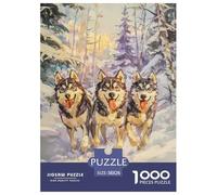Siberian Husky 1000 Piece Jigsaw Puzzles for Adults Fun Challenges Home Decoration 38x26cm/1000pcs