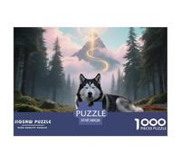 Siberian Husky, 1000-piece Jigsaw, Relaxing And Visually Stunning Pastime, Perfect for Gifting Or Home Decoration, Suitable for Ages 8+, Pet Dog, 38x26cm/1000pcs