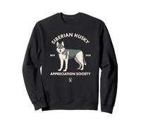 Siberian Husky Appreciation Society - Hand-Drawn Best Dog Sweatshirt