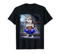 Siberian Husky Boxer Boxing Champion Dog Value Graphic T-Shirt