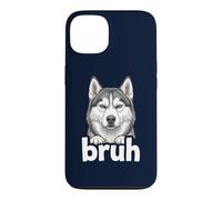 Siberian Husky Bruh Funny Dog Lover Meme Drama Art Tee Case for iPhone 13