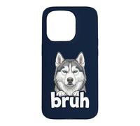 Siberian Husky Bruh Funny Dog Lover Meme Drama Art Tee Case for iPhone 15 Pro