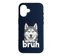 Siberian Husky Bruh Funny Dog Lover Meme Drama Art Tee Case for iPhone 16