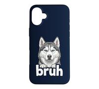 Siberian Husky Bruh Funny Dog Lover Meme Drama Art Tee Case for iPhone 16 Plus