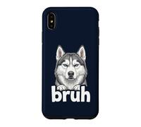 Siberian Husky Bruh Funny Dog Lover Meme Drama Art Tee Case for iPhone XS Max