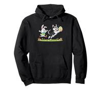 Siberian Husky Bunny Easter Egg Kids Mens Womens Easter Day Pullover Hoodie