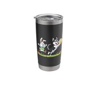 Siberian Husky Bunny Easter Egg Kids Mens Womens Easter Day Stainless Steel Insulated Tumbler