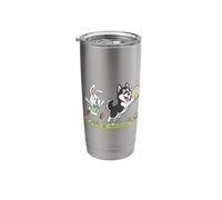 Siberian Husky Bunny Easter Egg Kids Mens Womens Easter Day Stainless Steel Insulated Tumbler