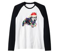 Siberian Husky Christmas Tree Lights, The Soul Keeper Raglan Baseball Tee