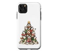 Siberian Husky Christmas Tree Winter Holiday Dog Crew Case for iPhone 11 Pro Max