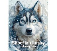 Siberian Husky Coloring Book: 60 pages of beautiful mandala and patterns, for stress relief and relaxation.