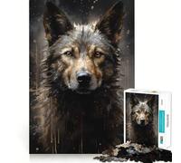 Siberian Husky Dog 1000 Pieces Jigsaws Adults Puzzles Mind Exercise Toy Shared Fun Precision Cut Art Display 50x75cm