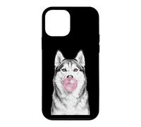 Siberian Husky Dog Blowing Bubble Gum Sketch Case for iPhone 12 mini