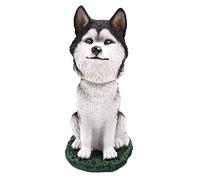 Siberian Husky Dog Bobblehead Figure for Car Dash Desk Fun Accessory