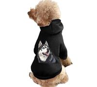 Siberian Husky Dog Novelty Dog Hoodie Funny Winter Dogs Sweatshirt Cat Puppy Hooded Clothes L