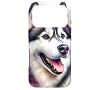 Siberian Husky Dog Watercolor Artwork Case for iPhone 17 Pro
