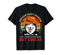 Siberian Husky Grandad Like a Regular Grandad but Cooler T-Shirt
