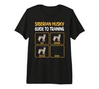 Siberian Husky Guide to Training Dog Obedience Premium T-Shirt