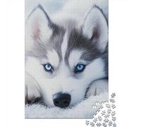 Siberian Husky Jigsaw Puzzles for Adults 1000 Piece High Challenging DIY Large Puzzle Educational Toy Funny Family Games Unique Home Decor 1000pcs (75x50cm)