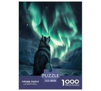 Siberian Husky Jigsaw Puzzles Puzzle for Adults Kids. 1000 Pieces Great Gifts Challenge Toy Educational Games Home Decoration for Adults& Kids Age 14 Years Up 38x26cm/1000pcs