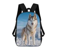 Siberian Husky Laptop Backpack 17 Inch Travel Daypack