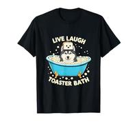 Siberian Husky Live Laugh Toaster Bath T-Shirt