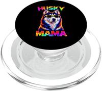 Siberian Husky Mama Pop Art Dog Lover Cute Husky Mom PopSockets PopGrip for MagSafe