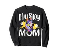 Siberian Husky Mom Mama Cute Mother's Day Novelty Sweatshirt