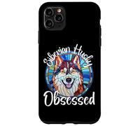Siberian Husky Obsessed Dog Mom Puppy Colorful Pet Fur Case for iPhone 11 Pro Max