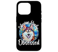 Siberian Husky Obsessed Dog Mom Puppy Colorful Pet Fur Case for iPhone 16 Pro