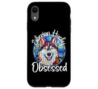 Siberian Husky Obsessed Dog Mom Puppy Colorful Pet Fur Case for iPhone XR