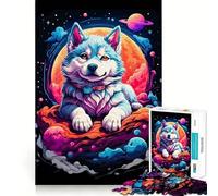 Siberian Husky Puppies 1000 Pieces Jigsaws Adults Puzzles Gifts Brain Workout Toy Relaxed Mind Art Assembly Memorable Gift 50x75cm