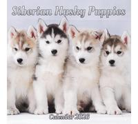 Siberian Husky Puppies Calendar 2026: 12 month Organizer Jan 2026 to Dec 2026