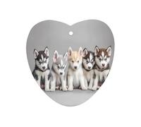 Siberian Husky Puppies Dog Car Air Fresheners Auto Scented Aromatherapy Tablets Decoration Accessories Love form