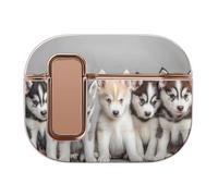 Siberian Husky Puppies Dog Headphone Case Compatible with Airpod Pro 2 Protective Cover Cute Hard Case