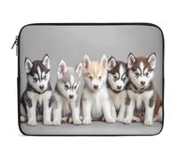 Siberian Husky Puppies Dog Laptop Sleeve Cute Tablet Case Briefcase Carrying Work Bag Purse Pouch 13inch
