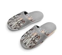 Siberian Husky Puppies Dog Unisex Slippers Warm House Shoes Indoor Slipper Boys And Girls