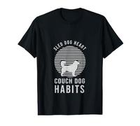 Siberian Husky - Sled Dog Heart Couch Dog Habits Value Graphic T-Shirt