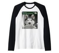 Siberian Husky There is Motion At Your Front Door Dog Silly Raglan Baseball Tee