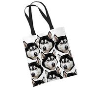 Siberian Husky Tote Bag Gifts for Dog Lovers Print Bags with Dogs on