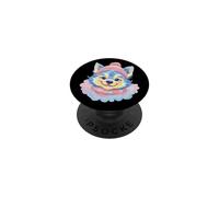 Siberian Husky Winter Portrait Colorful Canine Graphic Dog PopSockets Adhesive PopGrip