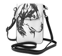 Siberian Husky Women'S Pu Leather Crossbody Cell Phone Pouch Roomy Wallet Bag